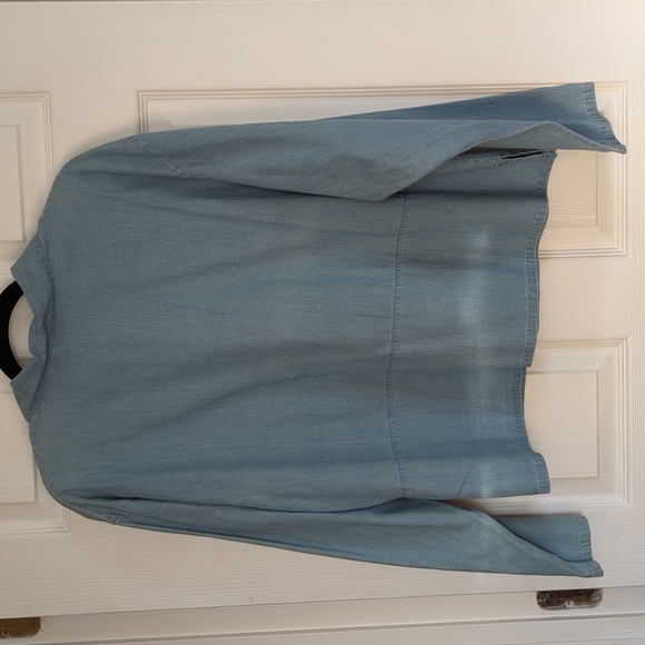 SOLD 💝3 FOR $30💝 J. JILL SOFT Long Sleeve Denim Button Down Shirt XL - Picture 5 of 6
